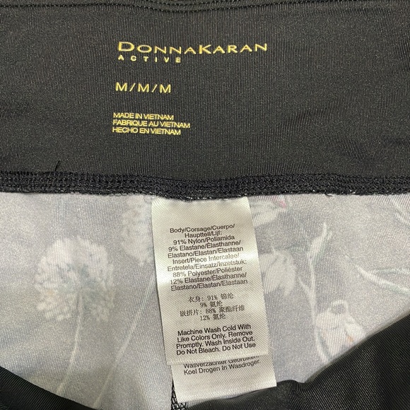 Donna Karen Active floral workout set M - Picture 6 of 9